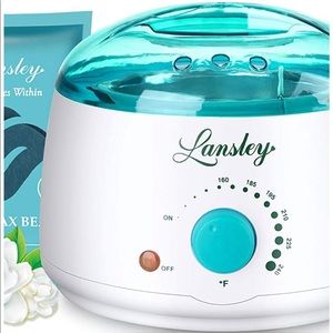 Brand new!!! WAX POT WITH WAX BEADS & WOOD SPATULA